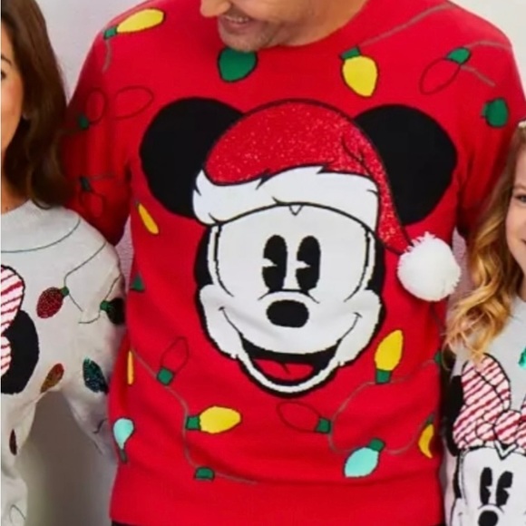 Disney Sweaters Disney Mickey Mouse Santa 3d Christmas Sweater